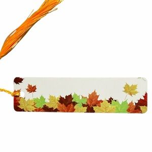 Autumn Leaves Bookmark with Tassel